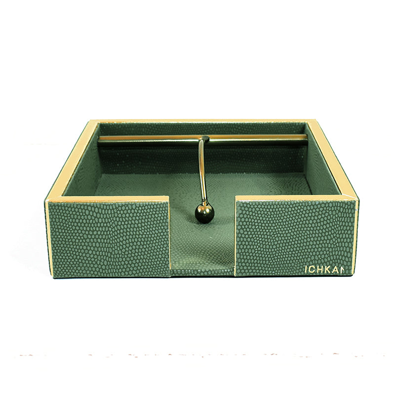 Tisquo Faux Leather Tissue Holder - Olive Green media 3