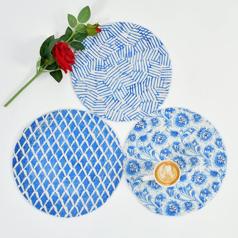 Freesia Round Placemat - Set Of Three