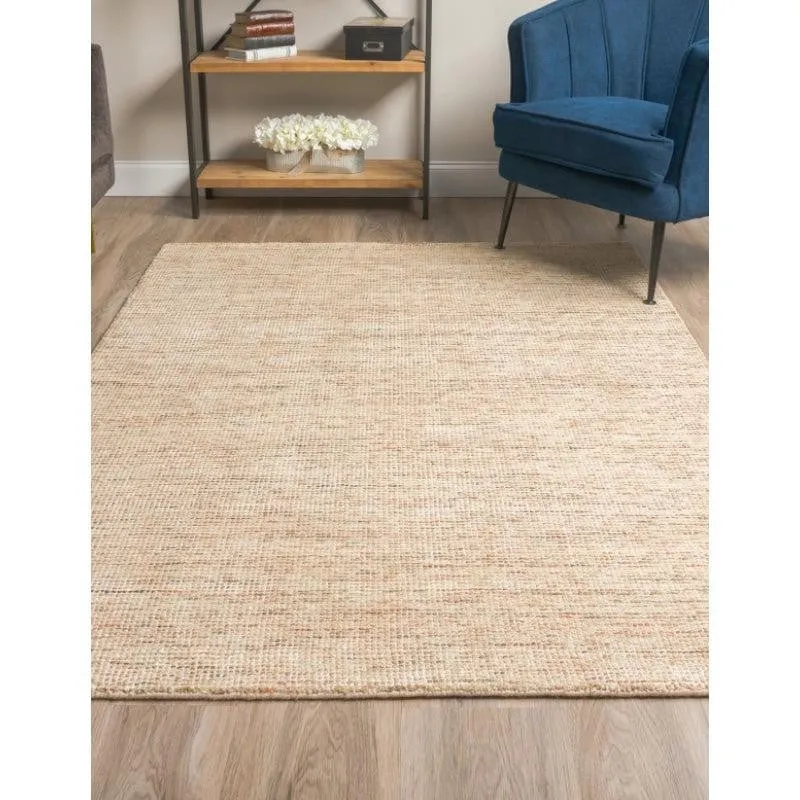 Thread Tale Hand Woven Wool Rug - Cream & Brown media 3