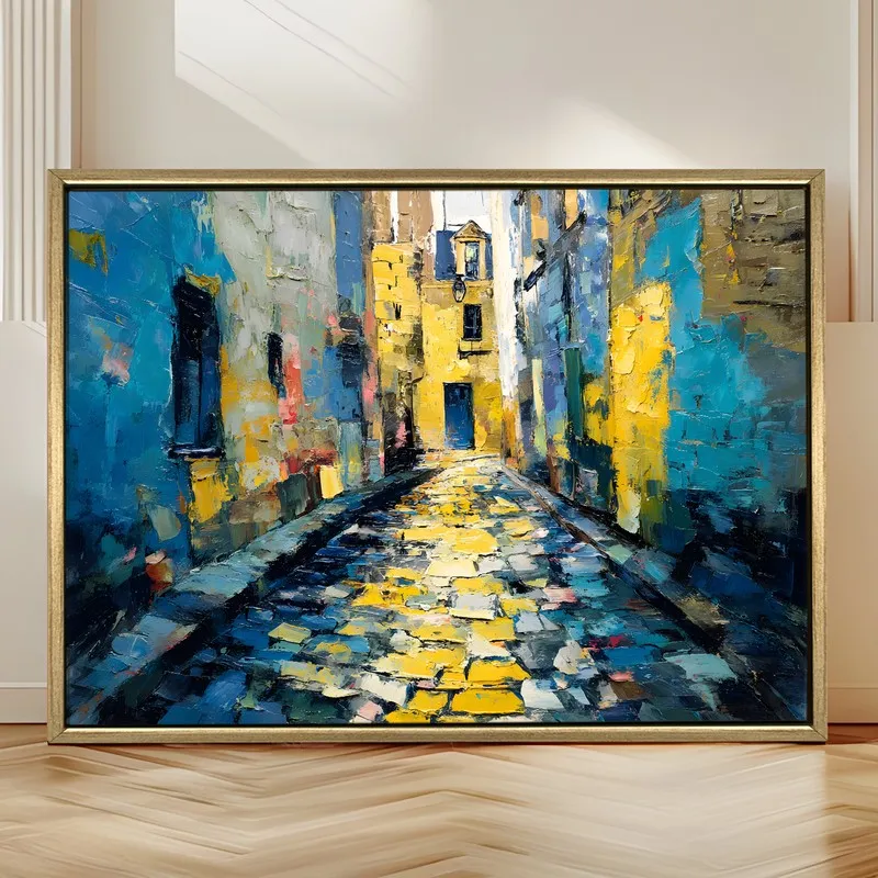 City Canvas Canvas Wall Painting With Frame media 4