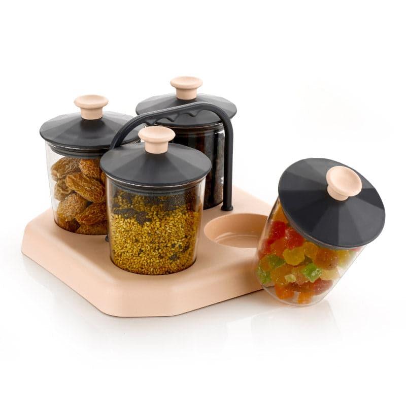 Smart Store Peach Round Jar (300 ML) - Set Of Five media 3