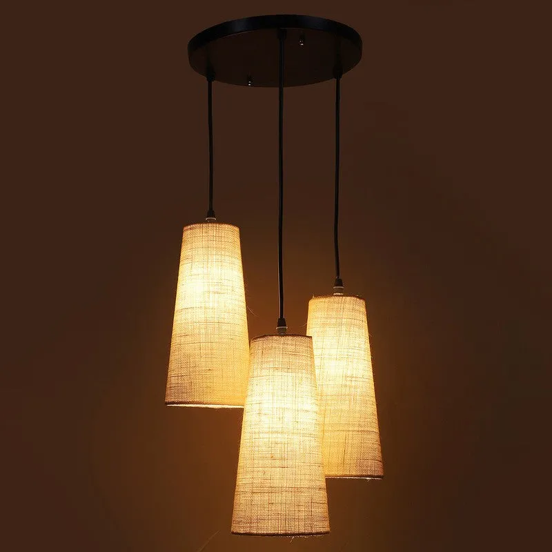 Nordic Neutral Triple Metal Ceiling Lamp - White media 6