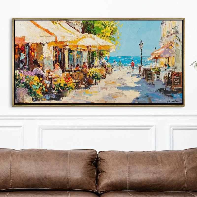 Sun-Drenched Afternoon Canvas Wall Painting With Frame media 4
