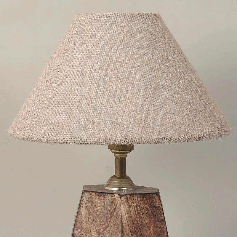 Tatami Jute & Mango Wood Table Lamp - Brown,Beige media 5
