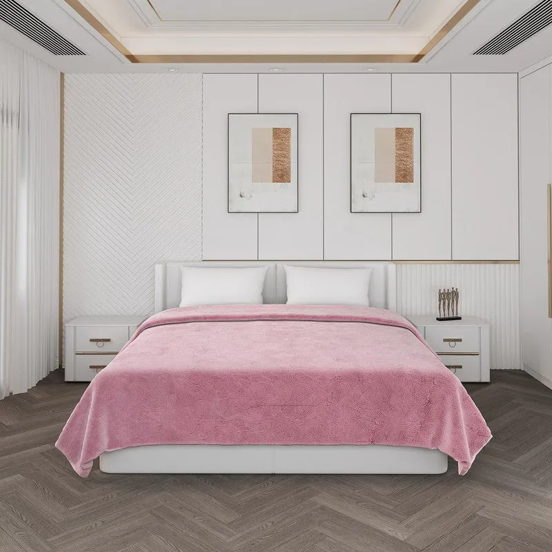 Monte Carlo Azure Bliss Blanket (Pink)- 1000 GSM media 4