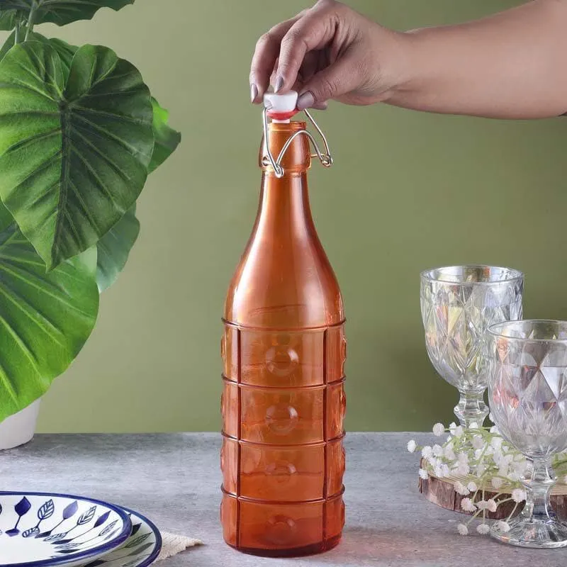 Vintage Fliptop Bottle - Orange media 3