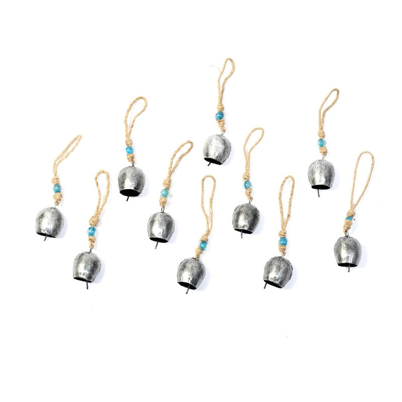 Aura Decorative Hanging Bell (Silver) - Set Of Ten media 7