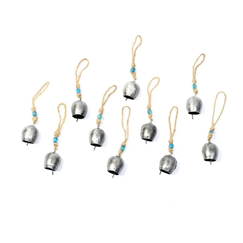 Aura Decorative Hanging Bell (Silver) - Set Of Ten media 7