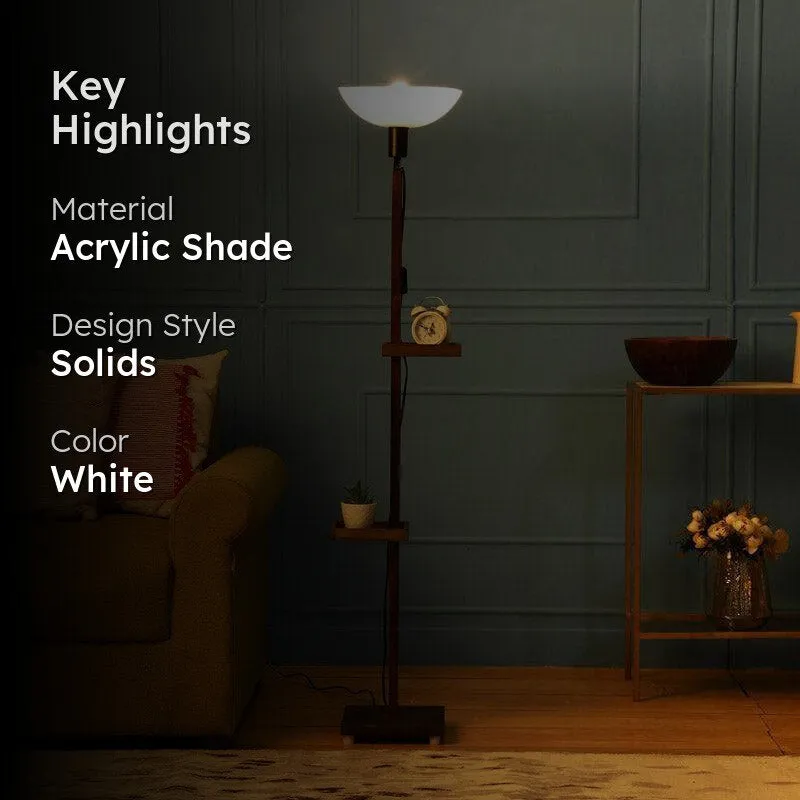 Corvina Hiro Floor Lamp With Shelf media 2