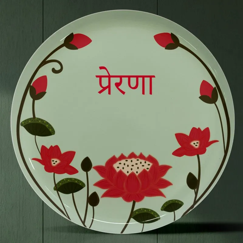 Lotus Harmony Metal Wall Plates - Set of Five media 4