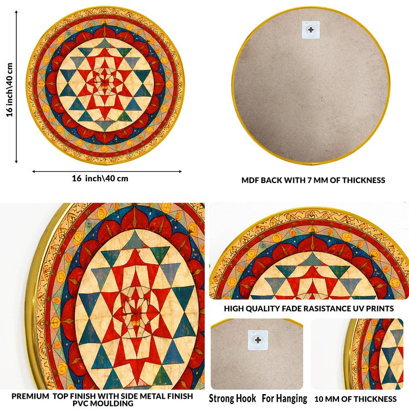 Geometric Mandala Paper Wall Art media 9