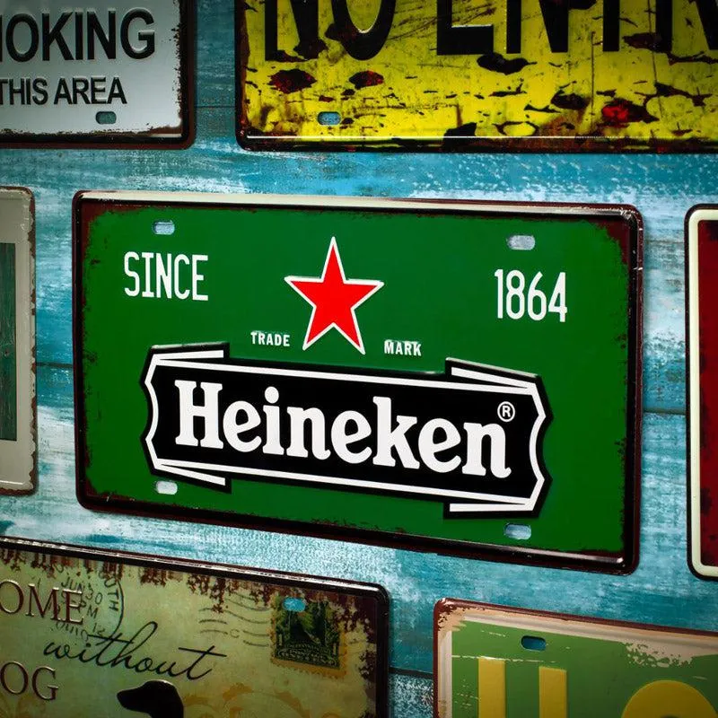 Heine Beer Metal Wall Accent media 1