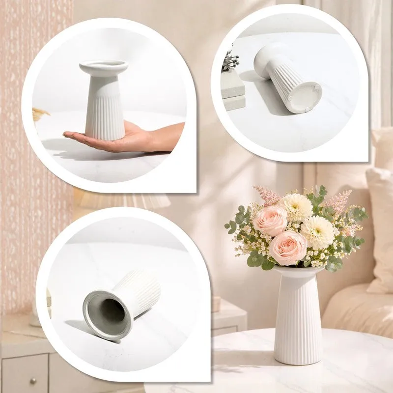 Funky Form Vase - White media 6