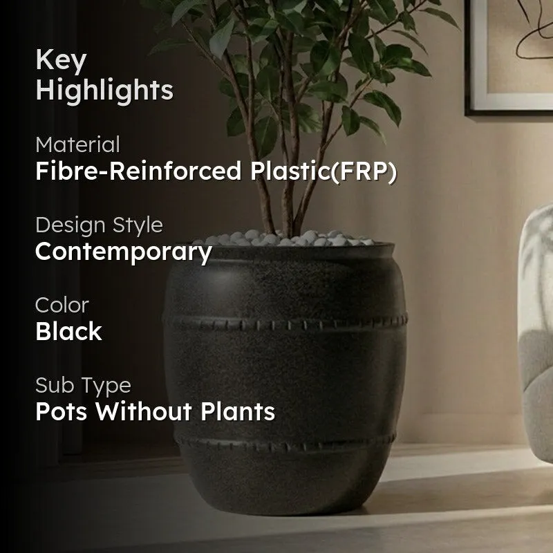 Nerith Floor Planter - Black media 2