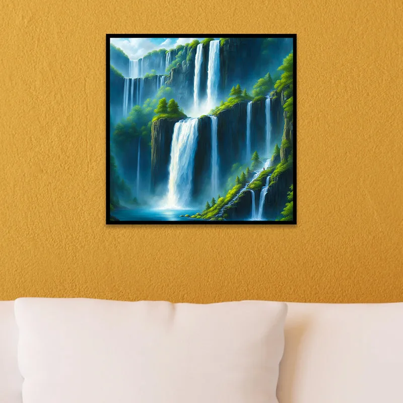 Misty Falls II Canvas Wall Art With Frame media 5