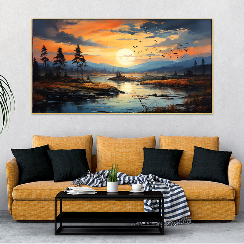 Moment Of Silence Wall Painting