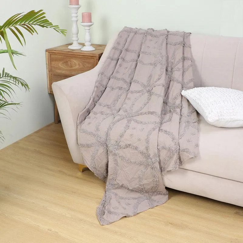 Marigo Cotton Throw - Beige media 1