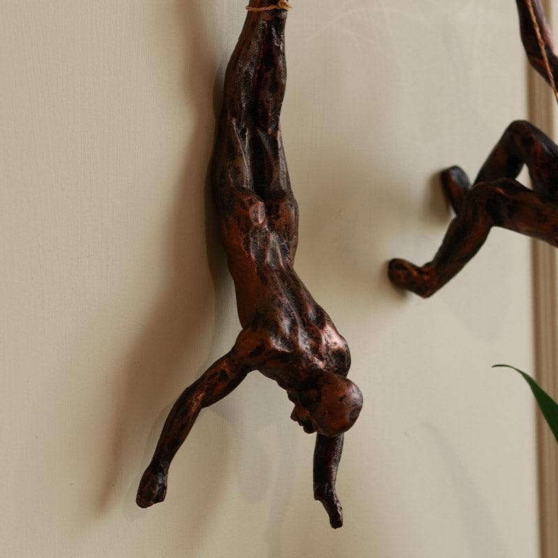 The Alpinist Resin Wall Hanging (Bronze) - Set Of Three media 3