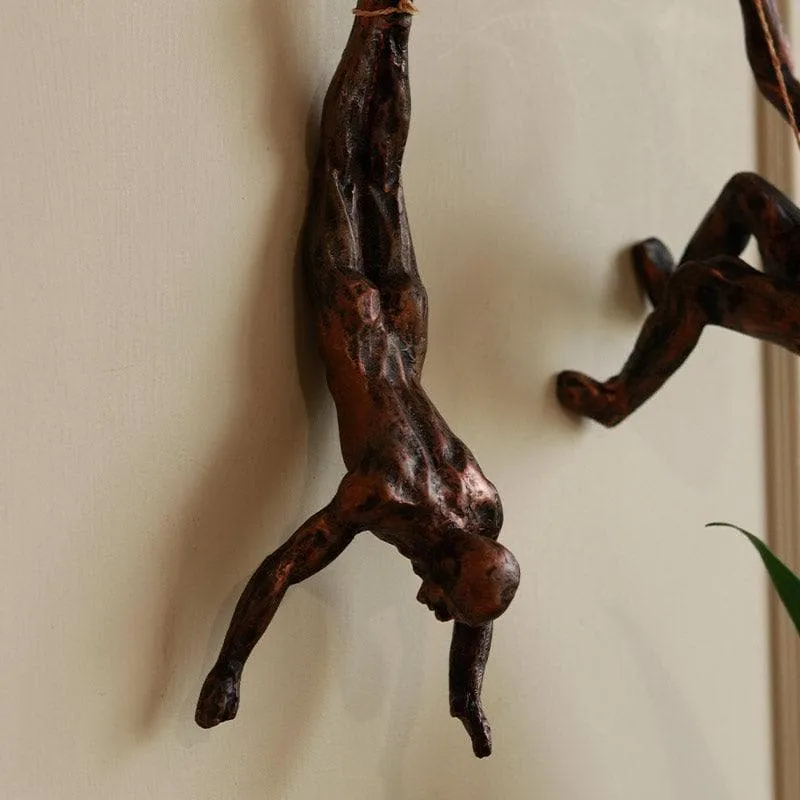 The Alpinist Resin Wall Hanging (Bronze) - Set Of Three media 3