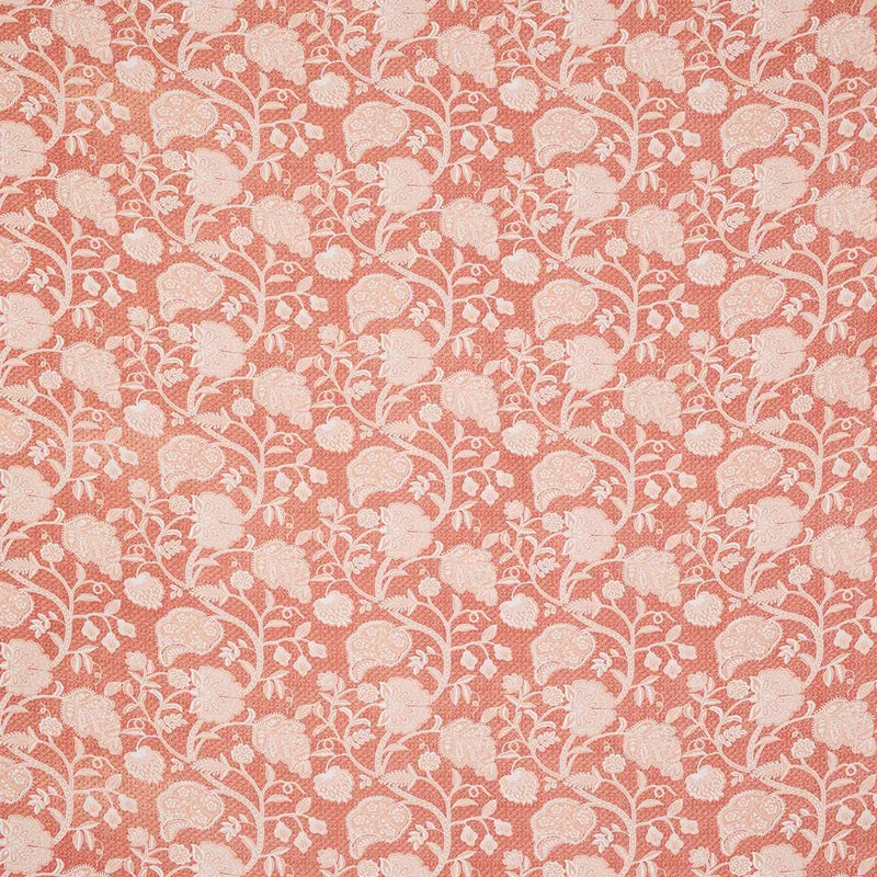 Dream Vines Cotton Bedsheet (Peach) - 144 TC media 4