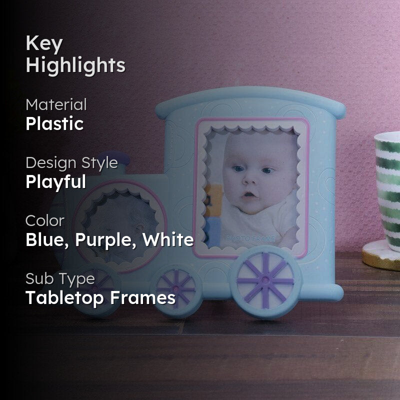 Toy Rail Photo Frame - Blue media 2