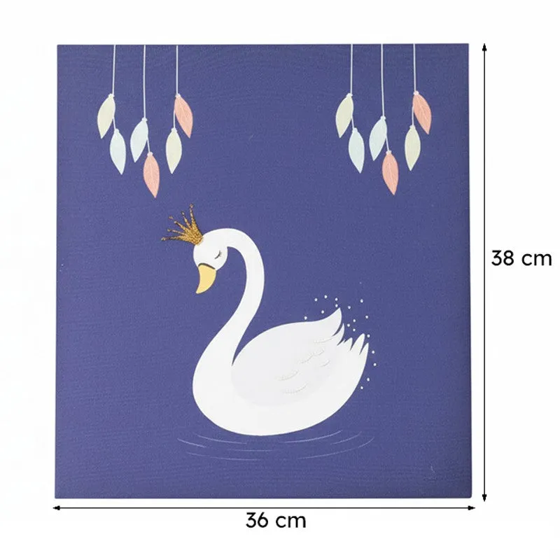 Queen Swan MDF & Fabric Wall Accent media 7