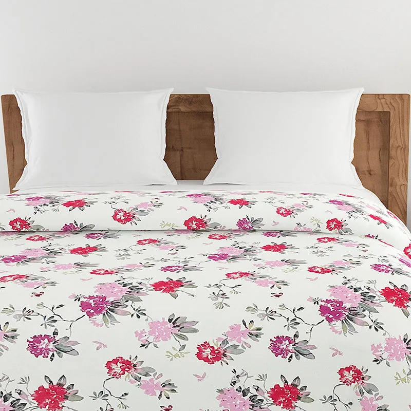 Swayam Ruvo Rosa Cotton Comforter (Red,Pink) - 150 GSM media 5