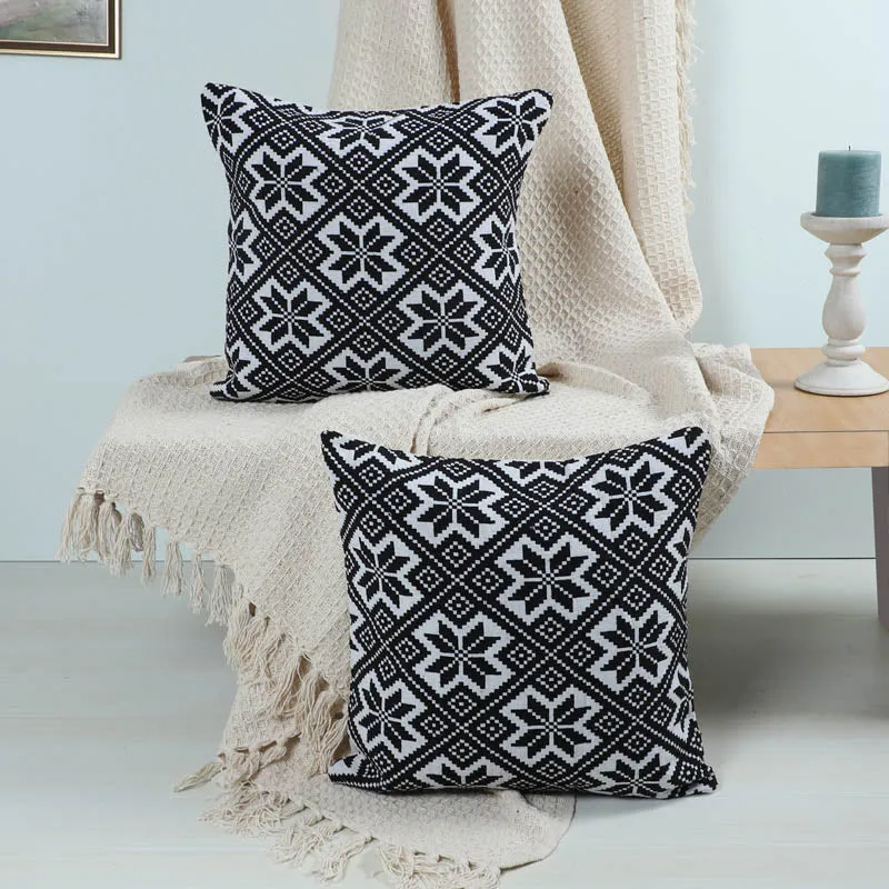 Moneta Cotton Throw & Cushion - Three Piece Set media 1