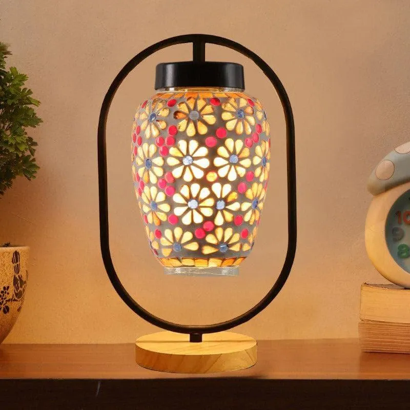 Midnight Muse Glass Table Lamp - Multicolor media 3