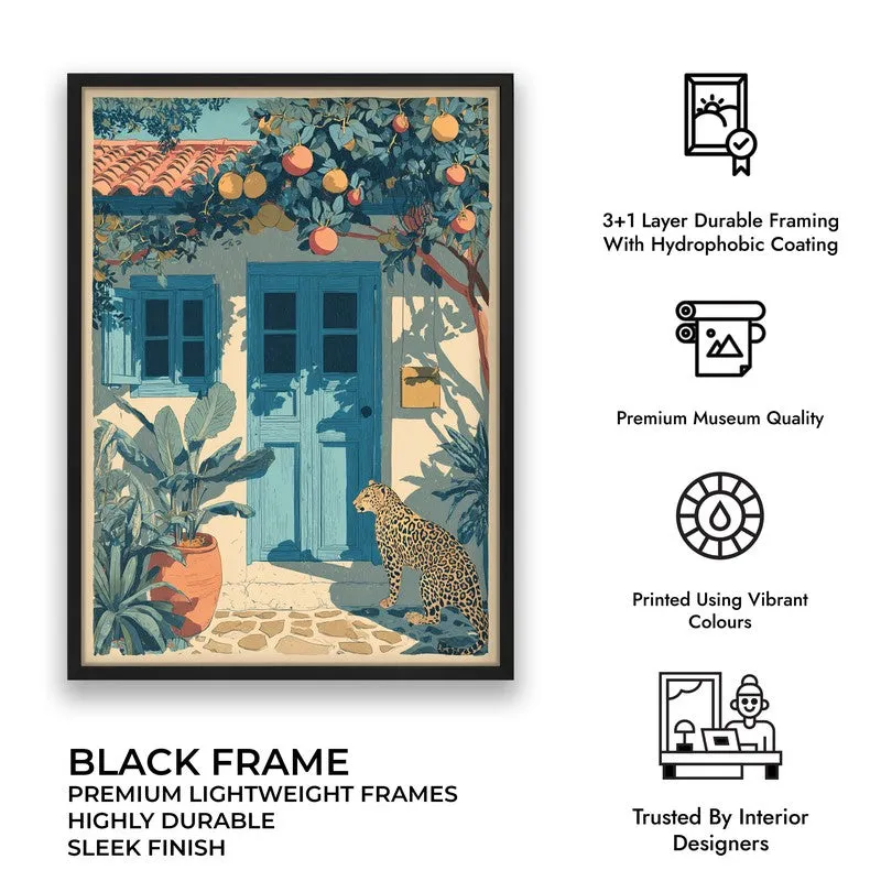 Artful Jungle Canvas Wall Painting - Black Frame media 9