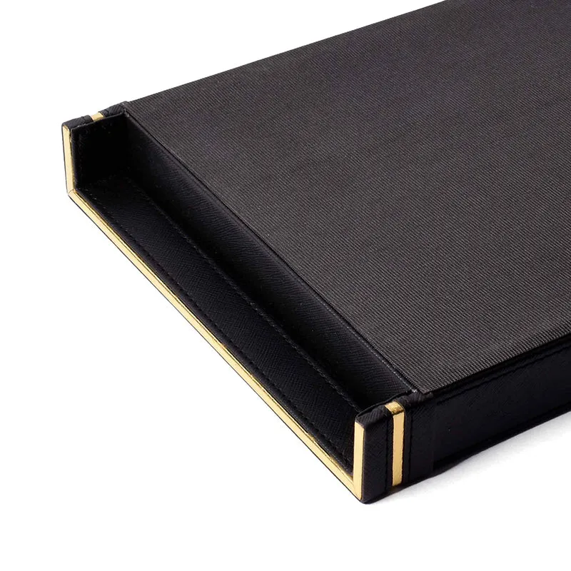 Ceastra Faux Leather Serving Tray - Black media 5