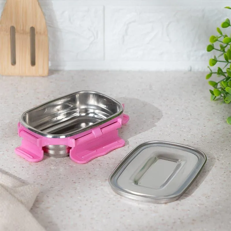 Savory Insulated Steel Lunch Box (Pink) - 150 mL media 3