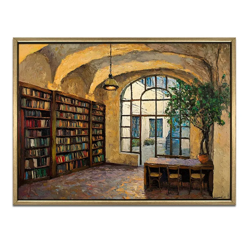 Bookhaven Canvas Wall Painting With Frame media 3