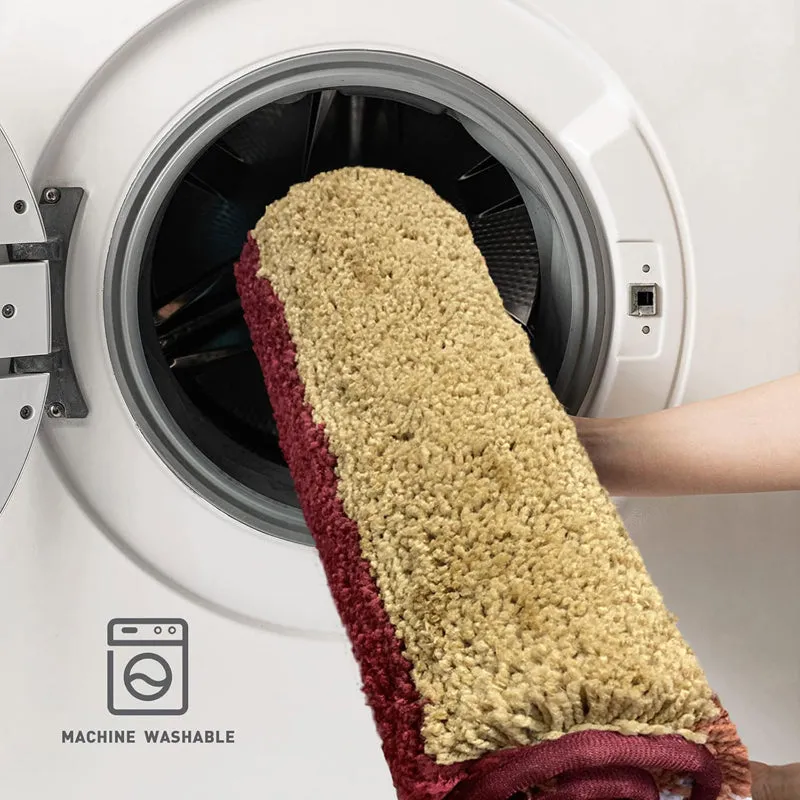 Stripe Luxe Bath Mat - Cinnamon Brown media 5