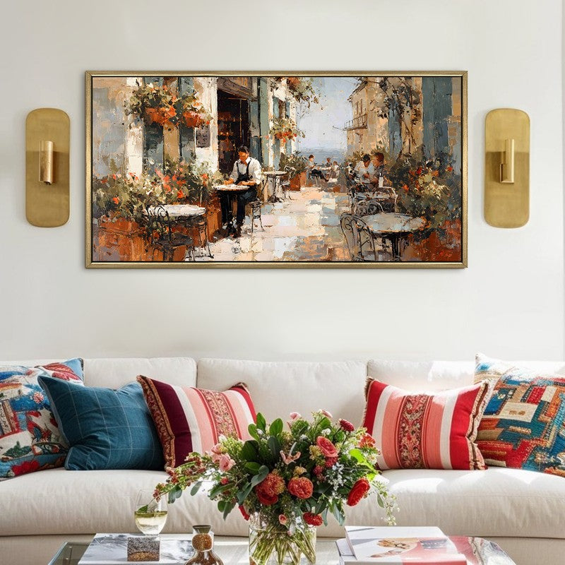 Vintage Europe Bistro Street Wall Art
