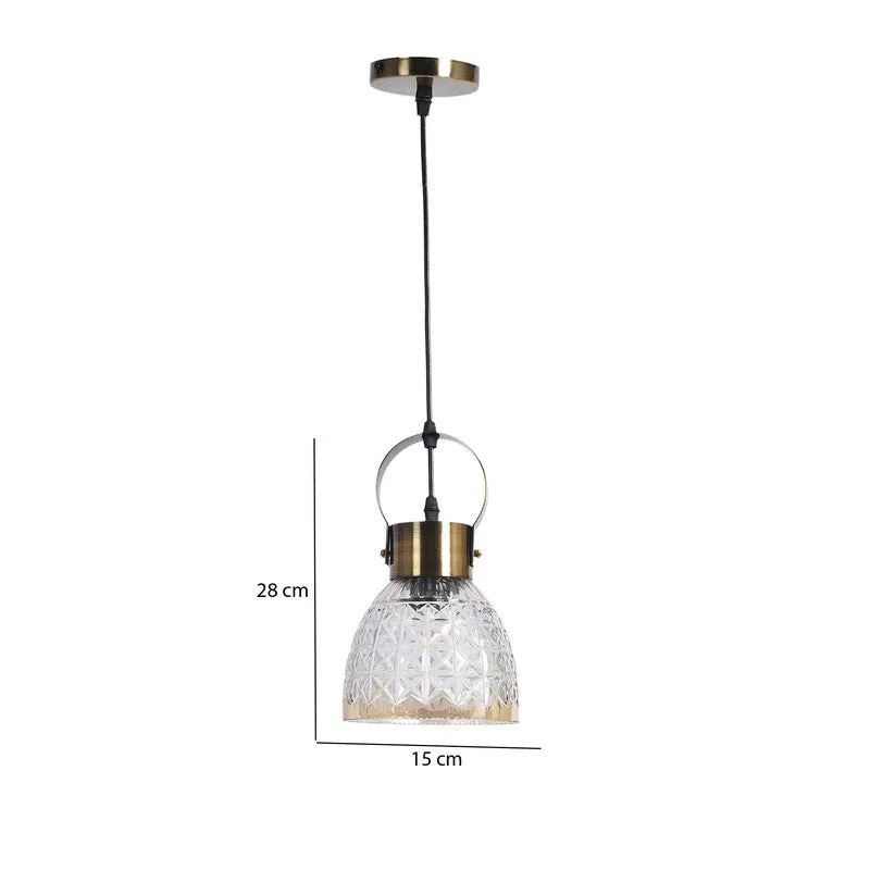 Aurora Faceted Glass Ceiling Lamp media 8