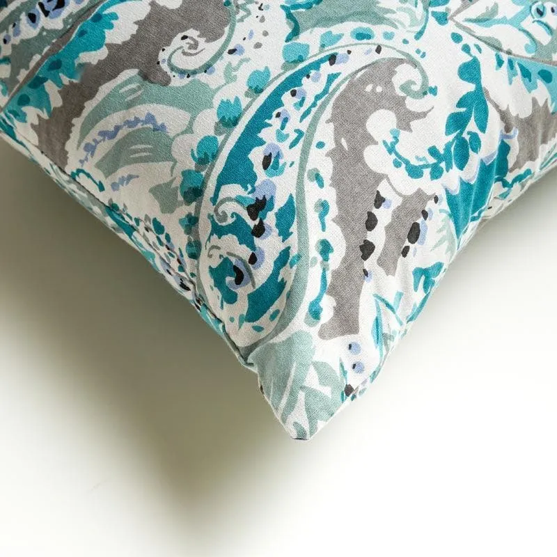 Paisley Rush Cushion Cover (Blue) - Set Of Five media 4