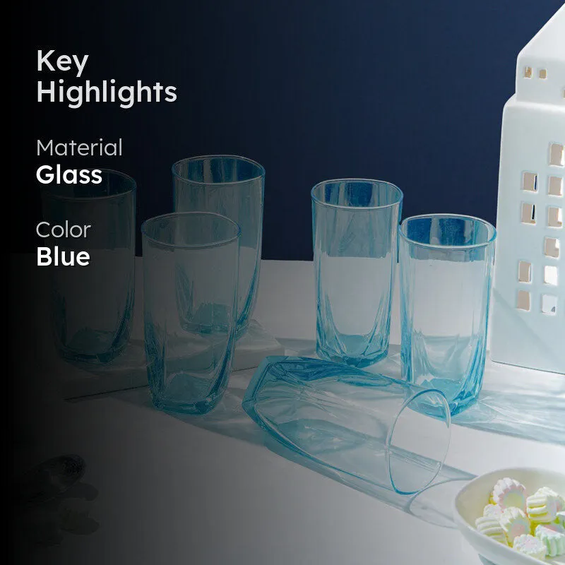 Luminarc Eiffel Glass (350 mL/Sky Blue) - Set Of Six media 2