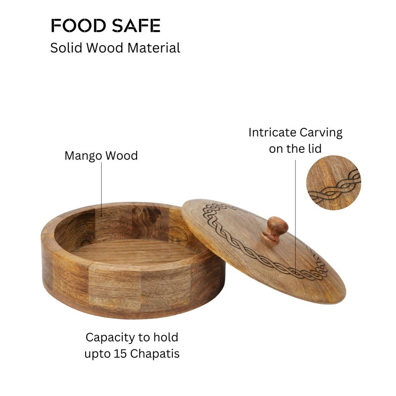 Lochi Wood Roti Box media 5