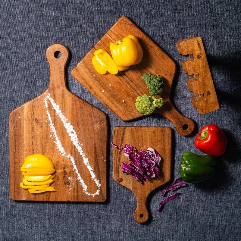 KitchenCraft Wooden Chopping Board - Four Piece Set media 3