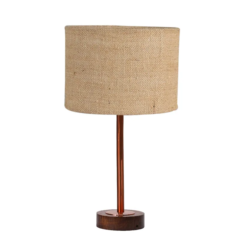 Sienna I Rodin Wooden Table Lamp - Beige,Copper,Brown media 4
