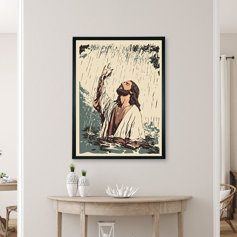 Miracle Of Christ Wall Art With Resin Frame media 4