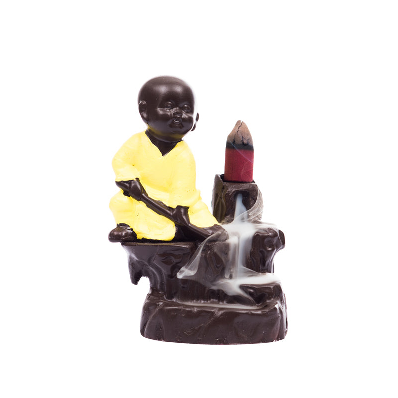 Buddha Monk Smoke Fountain media 4