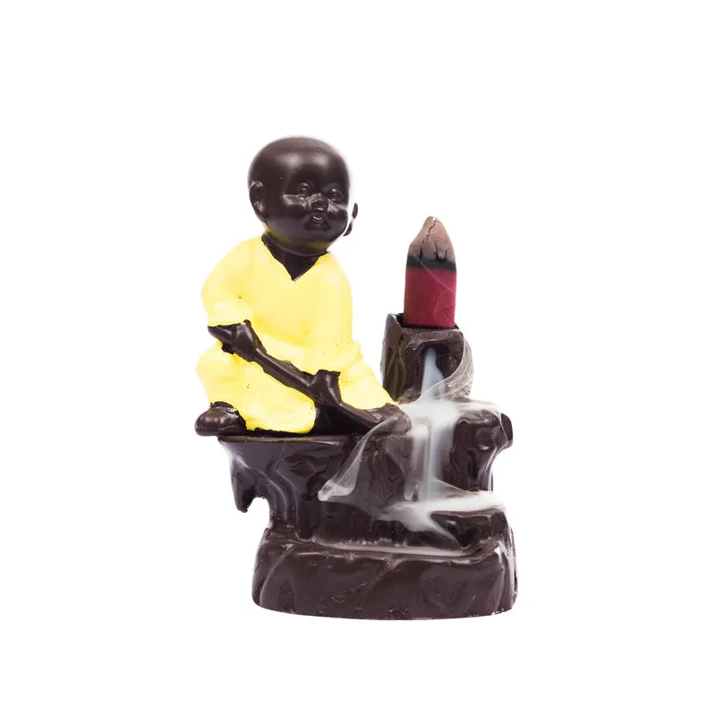 Buddha Monk Smoke Fountain media 4