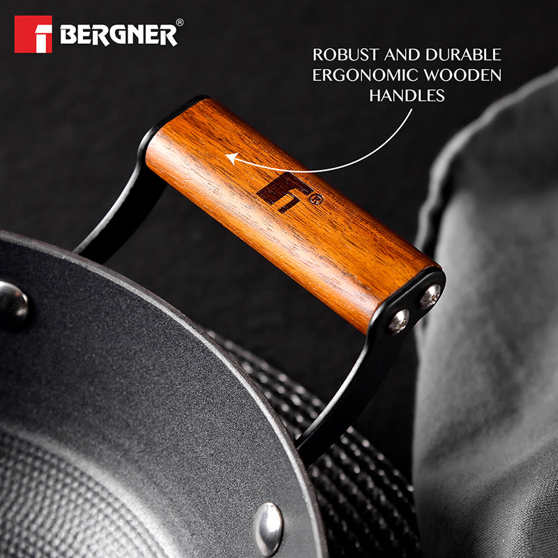 Bergner Ferrocasa Induction Safe Cast Iron Cooking Pot With Glass Lid - 3800 mL/24 cm media 5