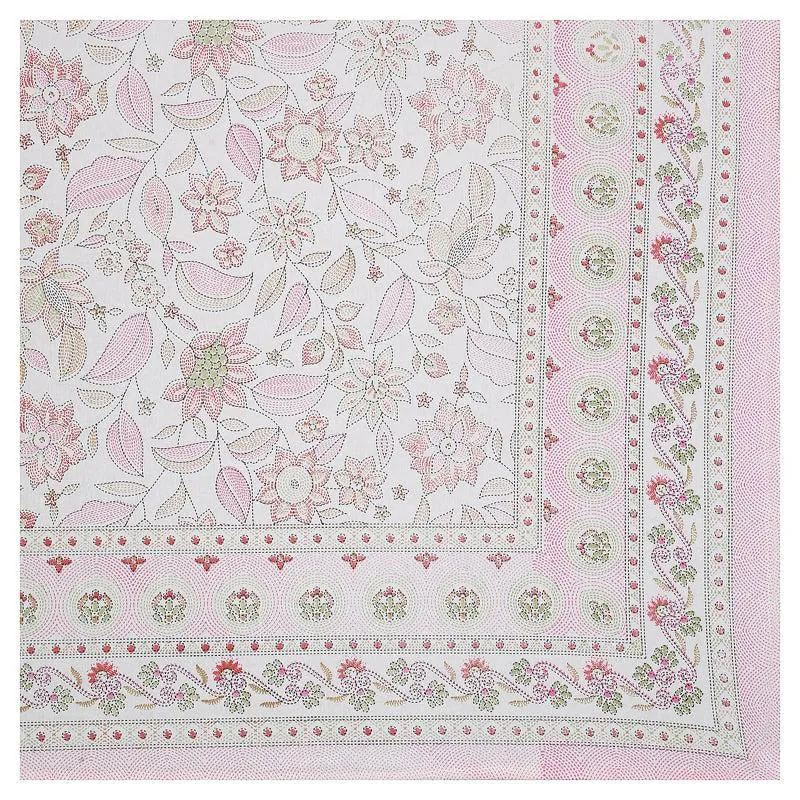 Ansa Flora Diwan Set (Pink) - Six Piece Set media 6