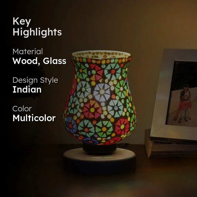 Illumea Mosaic Glass Table Lamp - Multicolor media 2