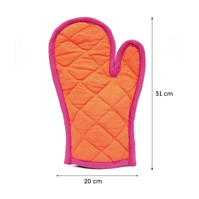 Swayam Teplo Kitchen Gloves (Orange & Pink) - Set Of Two media 9