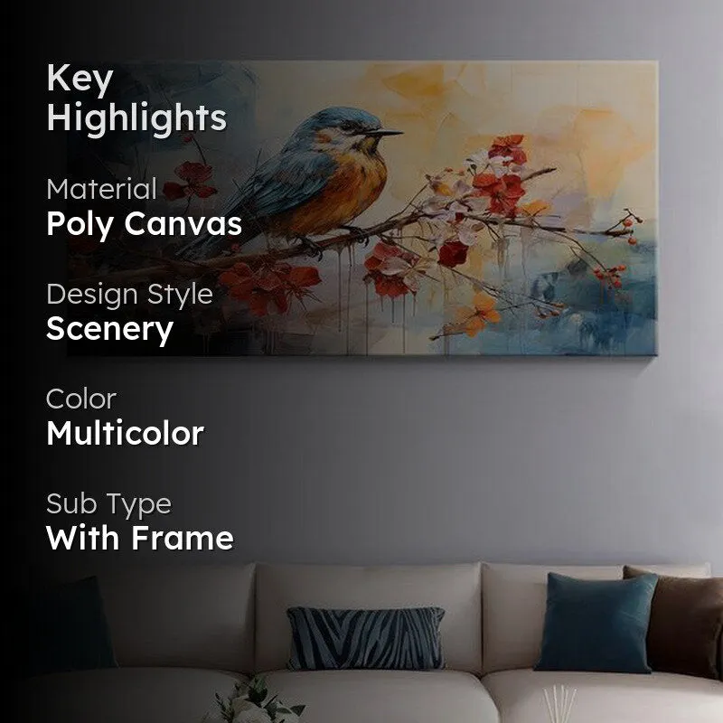 Passerine Perching Wall Painting media 2