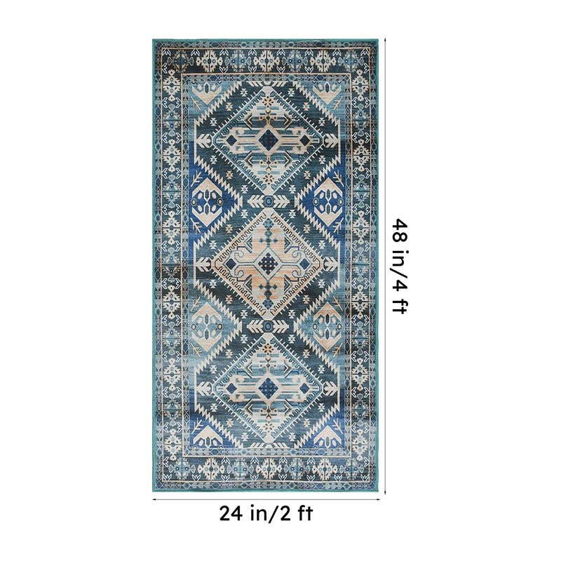 Mehrak Velvet Rectangle Anti-Skid Carpet media 8